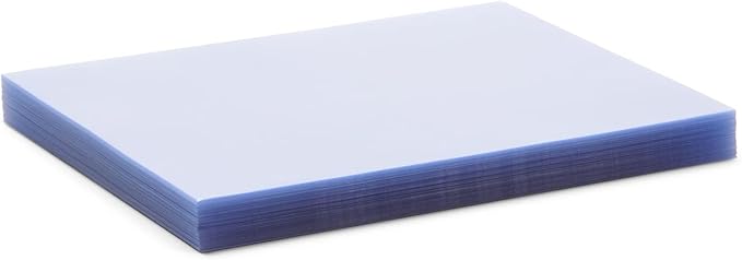 Juvale 100 Pack Clear Presentation Covers for Binding, Letter Size 10 Mil Plastic Sheets for Reports, Presentations, Awards, Books (8.5 x 11 in)