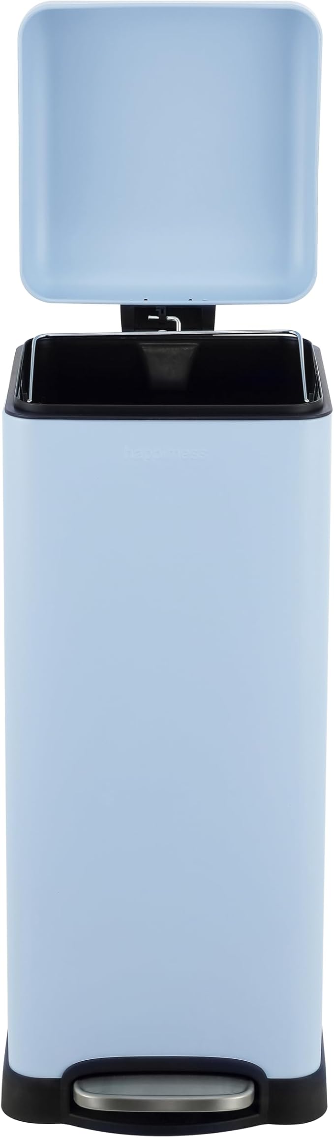 happimess HPM1007I Betty Retro 8-Gallon Step-Open Trash Can, Fingerprint Resistant, Modern, Minimalistic for Home, Kitchen, Laundry Room, Office, Bedroom, Bathroom, Tide Pool Blue