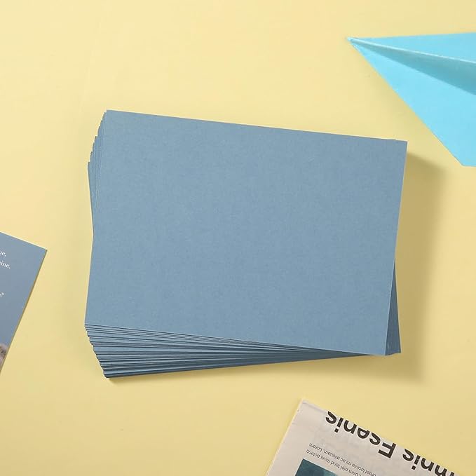50 Sheets Blank Cardstock Paper 250 GSM Thick Heavy Cards Stock for DIY Art Projects, Card Making, Postcards, Greeting Cards, Birthday Party, Wedding Invitations (Dusty-Blue, 5x7 inches)