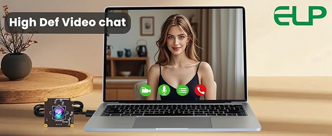 ELP 5MP Global Shutter 50fps USB Camera for Computer UVC USB2.0 Lightburn High Speed 60fps PC Web Camera Wide Angle for Live Streaming (100 Low Distortion Lens)