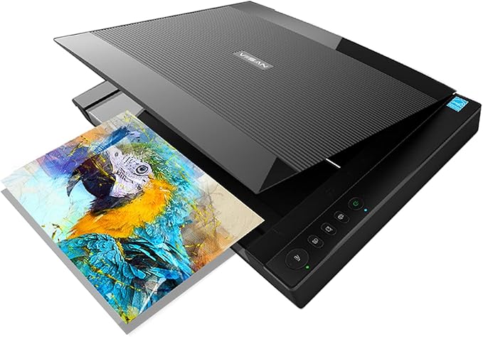 VIISAN VF3240 Large Format Flatbed Scanner, A3 Size, 2400 DPI, CIS Sensor, Scan 297 × 420 mm / 11.7" x 16.7" in 4 sec, Frameless, Auto-Scan, Document & Photo & Book Scanner, Supports Windows & Mac
