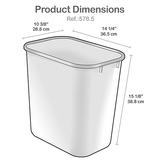 Acrimet Wastebasket Bin for Recycling and Waste, 6.75 Gallon/ 27 Quart/ 24 Liter (Plastic) (Green and Blue) (Set of 2)