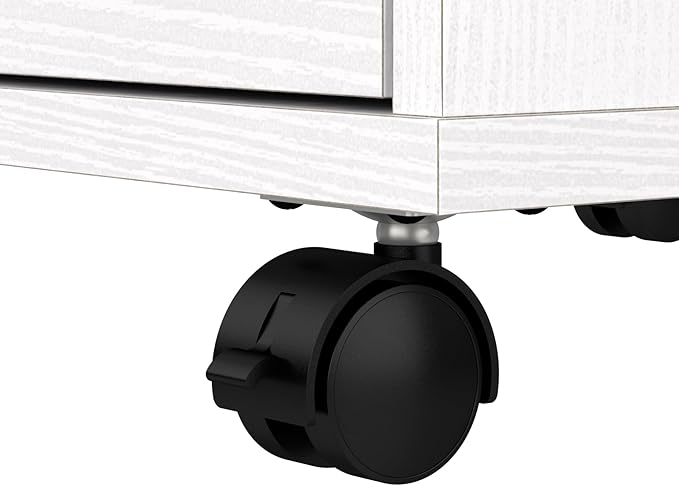 Bush Furniture Key West 2 Drawer Mobile File Cabinet, Rolling File Cabinet for Home Office