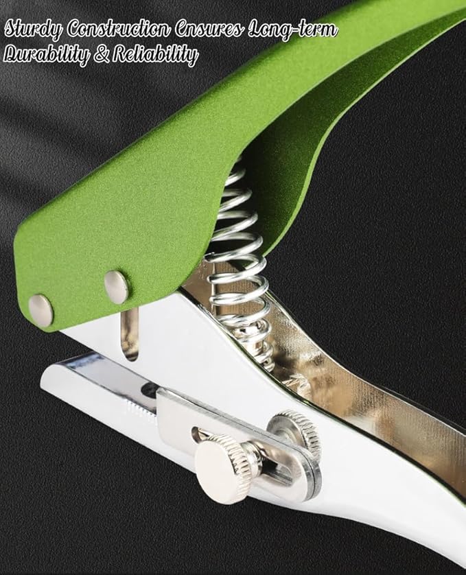 Hole Punch, Heavy Duty Hole Puncher Single Hole Punch Handheld Paper Punch Hole Puncher Single Small Hole Punch One Hole Punch for Paper Crafts Cards Tags Scrapbook- 1/4 inch-6mm