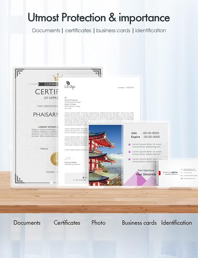 Thermal Laminating Pouches, 3mil Laminating Sheets, 8.9x11.4 Inches, Letter Size, HeatSeal, Clear (200pack)