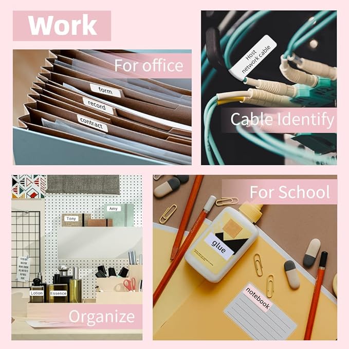 Phomemo Label Maker Machine, D30 Portable Handheld Bluetooth Mini Label Printer, Multiple Templates Smartphone Thermal Small Label Maker for Kids School Items, Classroom Teacher Supplies, Easy to Use