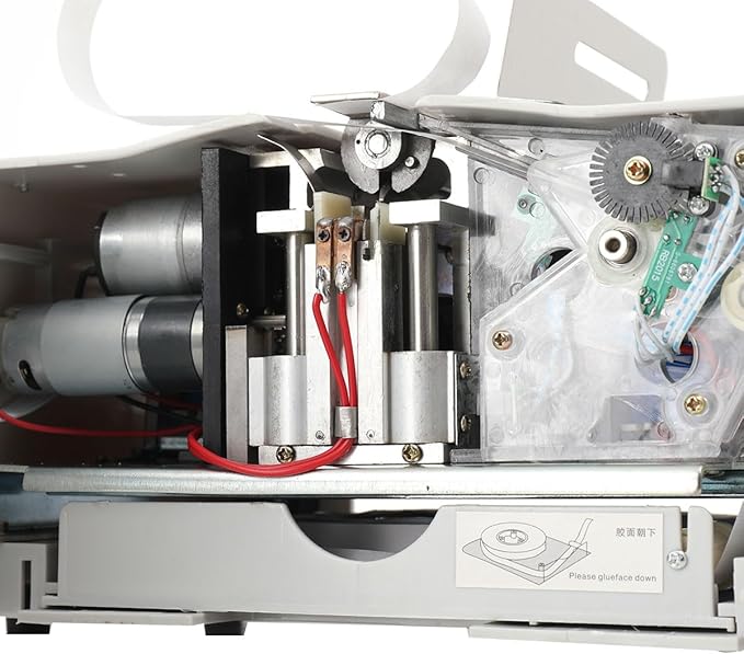 Intelligent Banknote Bundling Machine Currency Strapping Tool Currency Bundle Strapping for Bank Automatic Small Cross Binding Machine Paper Tape Money Strapping Bundling Money Packer 110V