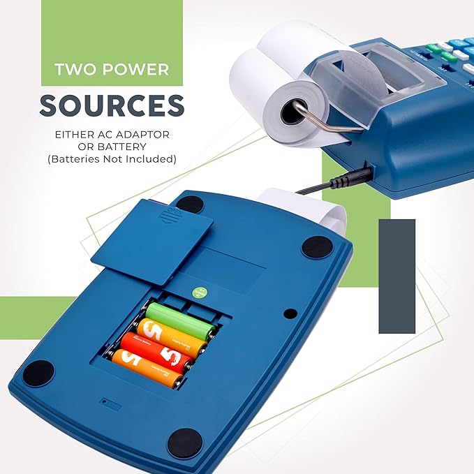 CATIGA New & Upgraded 2025 Printing Calculator Adding Machine 10 Key, Desktop Home Office Calculator with Paper Roll Print Out, Accounting Business Finance