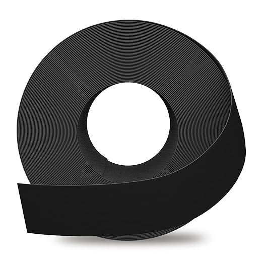 GSCIT Club Black Edge Banding, 1 1/2 Inch x 100ft Melamine With Hot Melt Adhesive Preglued Cabinet Flexible Black Veneer Edging