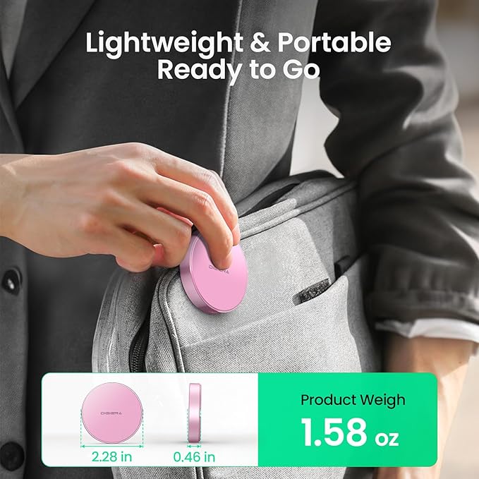 4TB Magnetic Portable SSD, External Solid State Drives with USB-C 3.2 Gen 2x2, Speed Up to 2000MB/s, Compact & Durable, Compatible with iPhone 15/16 Series and Other USB-C Devices, Pink