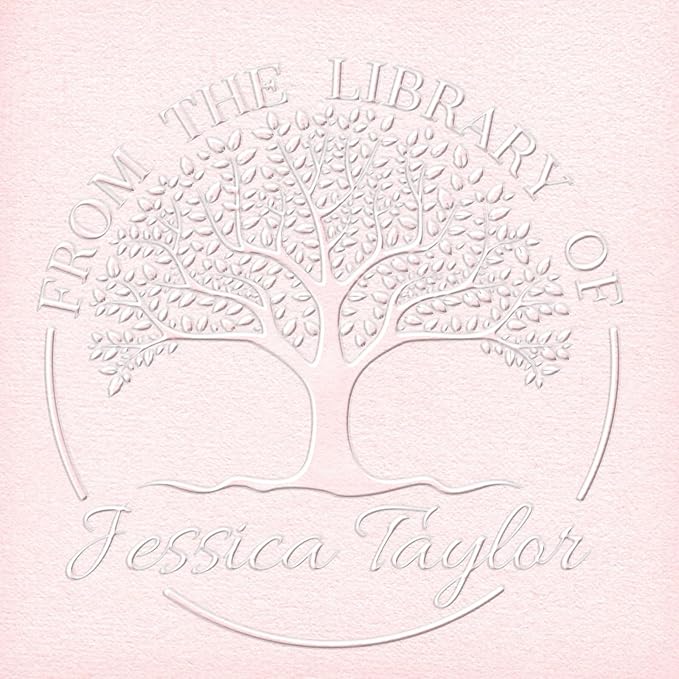 HDSD Custom Book Embosser,Personalized Your Name & Design,for Envelopes,Wedding Invitation,Christmas Book Embosser and More,Craft Your Own Elegant Book Stamps for Bibliophiles & Gift Giving