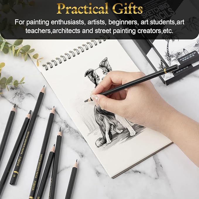 360 Pcs Drawing Sketching Pencil Set Professional (12b - 4h) Graphite Charcoal Gift Bulk for Artists Beginners, Pro Artists, Drawing Art, Sketching