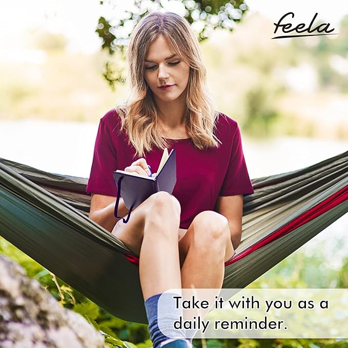 feela 15 Pack Pocket Small Notebooks Bulk, Mini Cute Notepads Hardcover College Ruled Lined Journals with Pen Holder for School Business Memos, with 15 Black Pens, 3.5”x 5.5”, A6, Purple