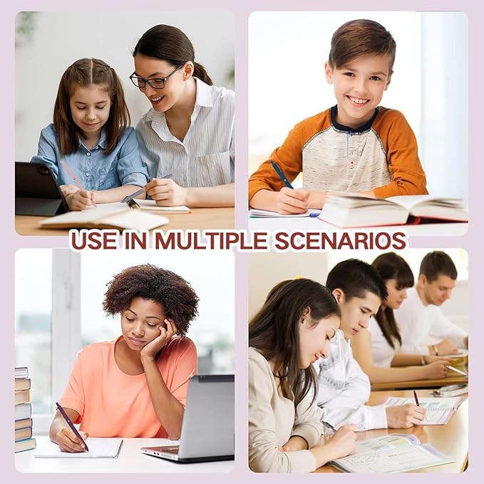 10Pcs Quick Dry Ink Pens,Retractable Gel Ink Pens,Fine Point Rolling Ball Gel Pen,Premium Smooth Writing Pens,0.5mm Cute Kawaii Pens for School Home Office Diary,Assorted Vintage Colors,Black Refill