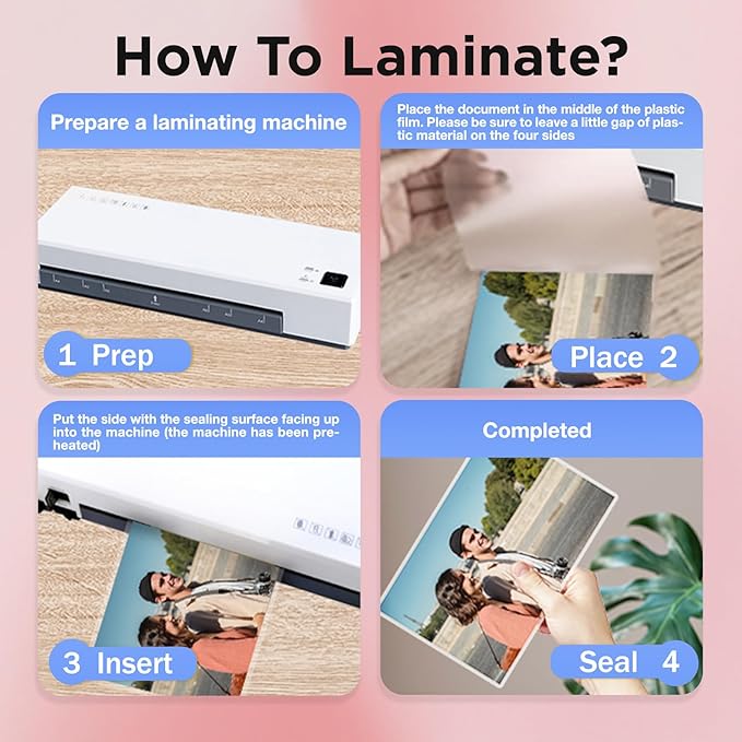 Matte Laminating Sheets 9 x 11.5 Inches, 3 Mil Thick, 100 Pack,Clear Anti-Glare 8.5 x 11 Matte Thermal Laminating Pouches for Letter Size (100)