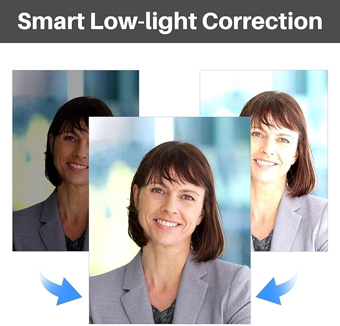 EMEET 3 in 1 Webcam - 1080P Webcam with Microphone and Speakers, Noise Reduction, Auto Low Light Correction W/Cover, C980 Pro USB Camera Web cam 60°-98° for Video Conferencing Streaming/Gaming/Class