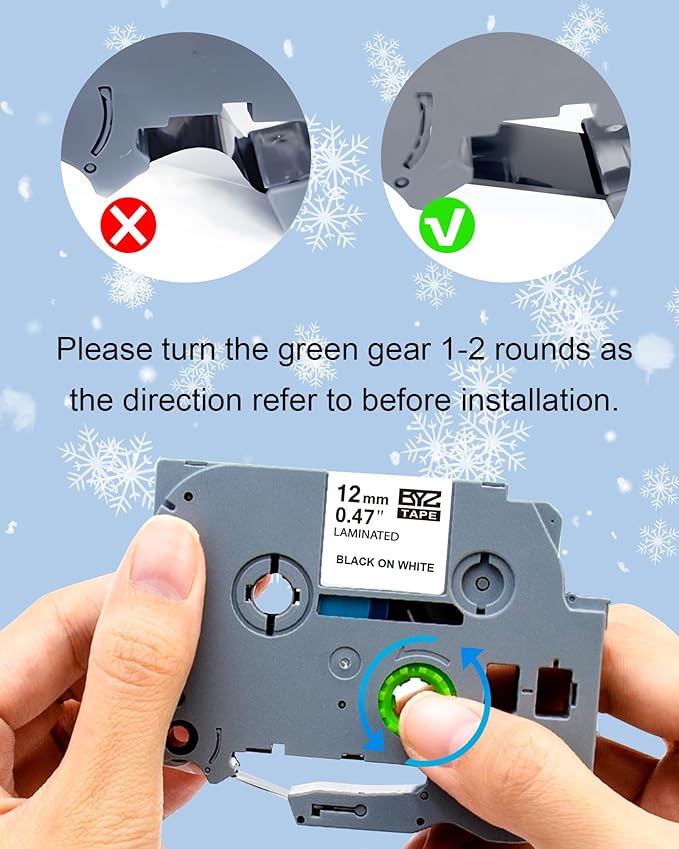 18 Pack Compatible with Brother P Touch Label Maker Tape Work for P Touch PT-D220 PTD220 PT-D210 PTD210 PT-H103w,12mm 0.47" Laminated White Label Tape TZe-231,1/2" Black on White, for PTH100 PTD400AD