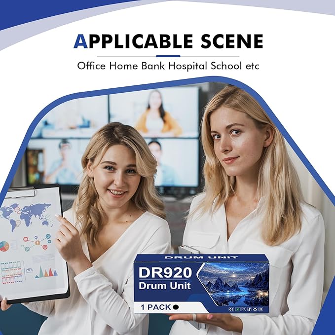 DR-920 DR920 Drum Unit Black 1-Pack Compatible Replacement for Brother DR920 DR 920 DR-920 for HL-L5210DN L5210DW L5215DW L6210DW L6217DW L6310DW L6415DW MFC-L5710DN L5710DW L5715DW L5915DW Printer