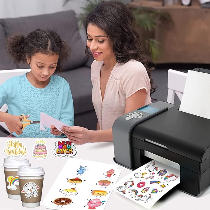 8.5" x 5.5" Half Page Self Adhesive Shipping Label, Compatible Laser & Inkjet Printers, White, 2 Labels Per Sheet(2000 Sheet 4000 Labels)