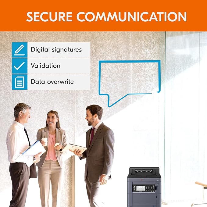 KYOCERA TASKalfa PA4500ci Color Laser Printer 47 ppm, 1200 dpi, Gigabit Ethernet & HyPAS Capable, 4.3 inch Touchscreen Panel, 650 Sheet Capacity