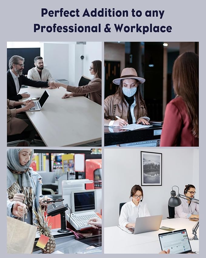 Uniclife Acrylic Business Card Holder for Desk 8 Slots Clear Business Card Display Stand for Men & Women Desktop Business Card Organizer Card Stand for Office Home Exhibition, 480 Card Capacity