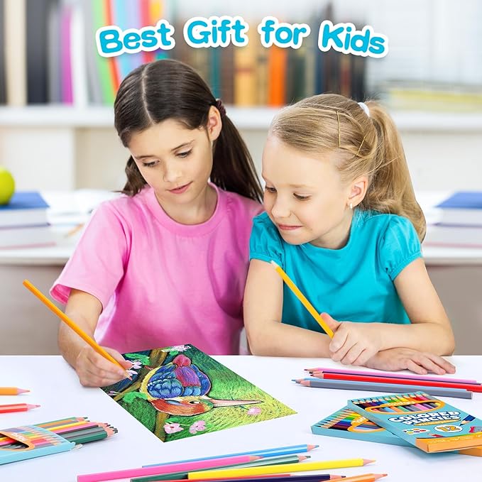 1152 Count Colored Pencils Bulk, 96 Packs Colored Pencils for Kids 12 Colors, Pre-sharpened Coloring Pencils for Adults, Bulk School Supplies for Teachers, Back to School Supplies, Classroom Prizes