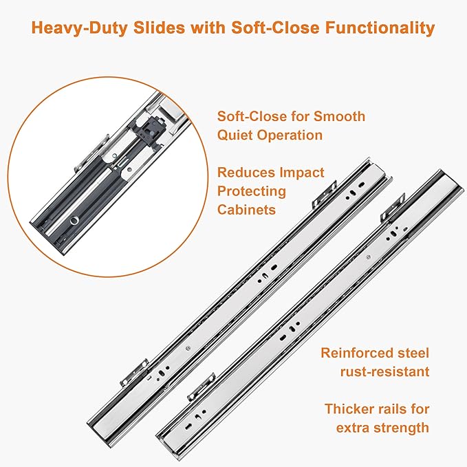 ALINE FURNITURE Pull Out Drawers for Cabinets Birch Wood, 21" W X 21" D Soft Close Slide Out Drawer for Kitchen Cabinets, Pull-out Shelves, Sliding Shelf for Pantry Cabinet Organizer