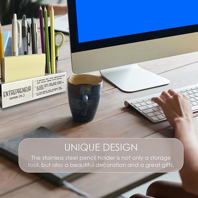 Entrepreneur Definition, Business Owner Entrepreneur Boss Desk Decor Pen Pencil Holders WCC40