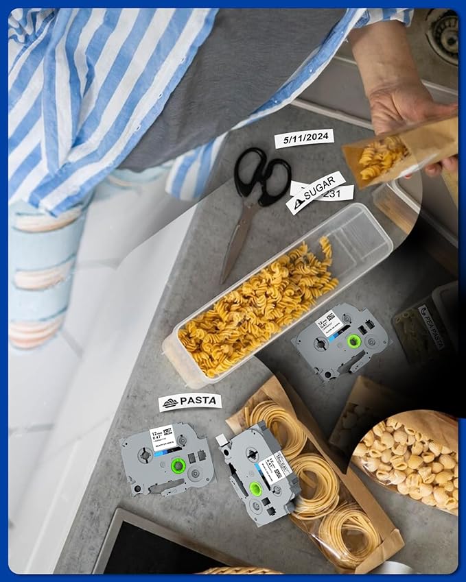 20PK TZE-231 Compatible with Brother P Touch Label Tape 12mm 0.47 White Refill TZe-231 Label Tape for Brother P-Touch Label Maker PT-D210 PT-H110 PT-D220 8m 26.2ft