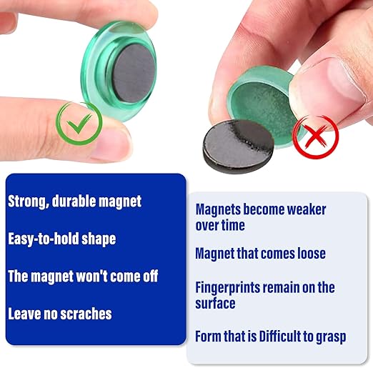 84 Pack Fridge Magnets,30MM Refrigerator Magnet, 7 Colors Colorful Locker Magnets, Strong Small Magnet for Whiteboard, Map, Kitchen, Office