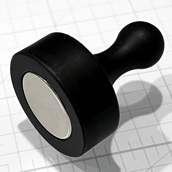 GLASSBOARD STUDIO Powerful Neodymium Magnets, Pawn-Shaped - Strong Fridge/Refrigerator and Whiteboard Magnet, Ideal for Office, Kitchen, Crafts - Rare Earth, Heavy Duty (2, Citrus Green)