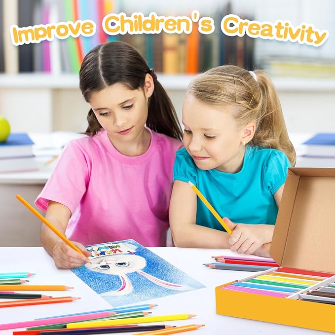 408 Packs Colored Pencils Bulk Classroom, Colored Pencils for Kids 12 Assorted Colors, Coloring Pencil Set Plus 40 Sharpeners, Pre-sharpened Color Pencil, Back to School Supplies Bulk for Teachers