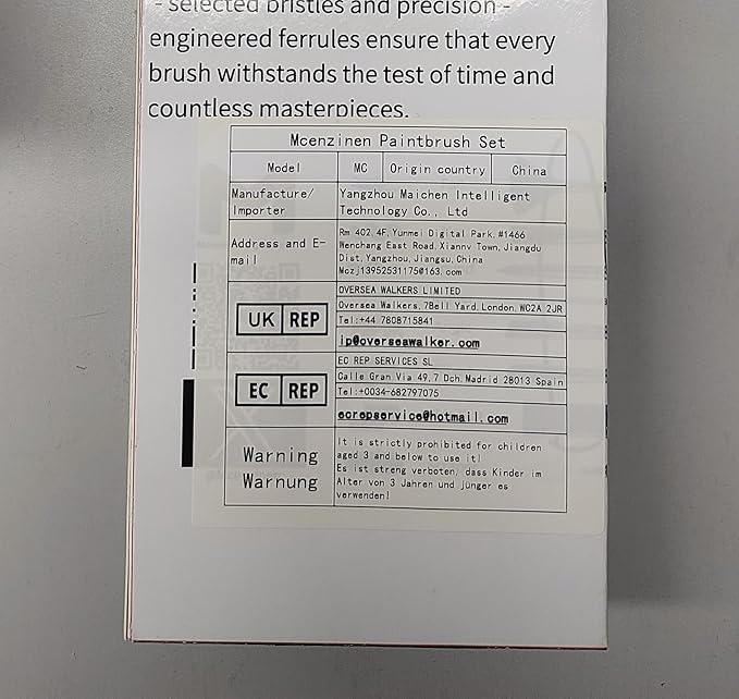 10 Pieces Exquisite Detail Paint Brush Set with Copper Tube and Special Double - Wire - Binding Process,Birch Wood Pen,Triangular Grip. Suitable Oil, Watercolour, Acrylic, Digital Painting