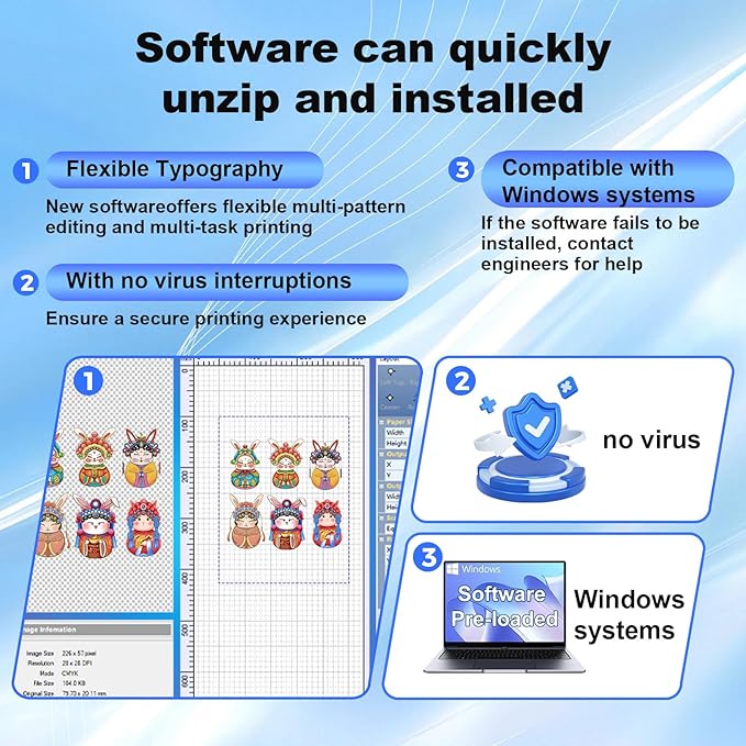 MZK A3 Plus DTF Printer XP600 Doubled-Speed,13+" DTF Film,Built-in Holiday Automatic Timed Cleaning Printhead,LED Multi-Function Fouch Screen,Film Cutter,White Ink Circulation,Gift Ink 2 Year