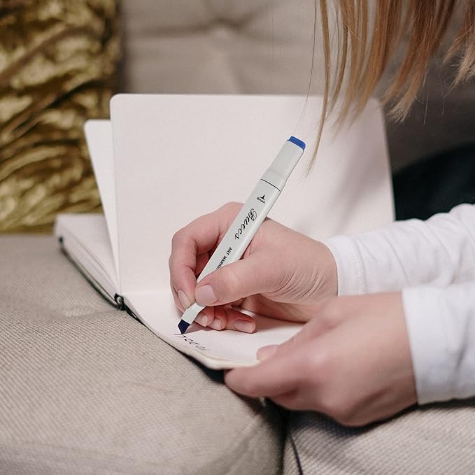 Alcohol Markers Brush Tip: Double Tipped Art Marker, 80 Count, suitable for Adults Artists Painting, Coloring Drawing Sketching, Multicolor