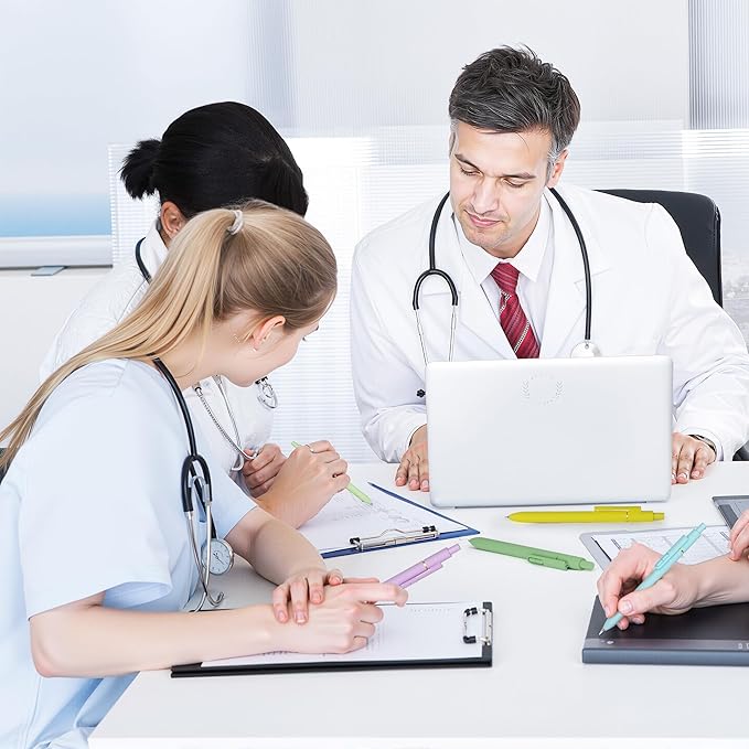 8Pcs Gel Pens with Black Ink, Fine Point Smooth Writing Pens, Quick-dry Gel Retractable Pens for Journaling Note Taking, Cute Office School Supplies for Adults Kids (0.7mm, Light)