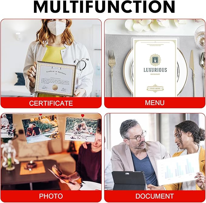 Laminating Sheets, 300 Pack Clear Thermal Laminating Plastic Paper Laminator Sheets, 9 x 11.5-Inch, 5mil, Ideal Office or School Supplies