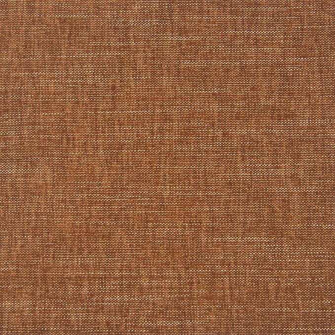 HomePop Upholstered Clover Shaped Ottoman Home Décor|Foot Rest Ottoman - Rust Orange Chenille