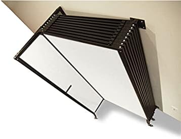 Wall-Mounted Sliding StraightWall Room Divider | Adjustable Widths | Locking Wheels | Room Separator | Up to 15'6" Wide x 7'6" Tall Slate Fabric Panels