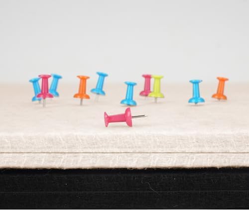 Large Bulletin Board - 72 X 48 inches Cork Board with 30 Pushpin, 6' x 4' Cork Board for Walls Pin Board, Self-Adhesive Felt Board Vision Board Foldable Photo Board for Wall (Oatmeal)