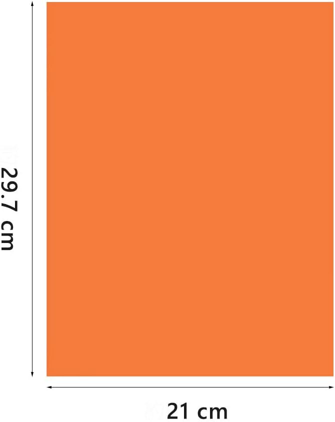 A4 Origami Paper Orange 100 Sheets, 8.27×11.7 inch Double Sided Color Easy Fold Big Origami Paper A4 Colored Copy Papers Thin 70gsm for Beginners, DIY handwork Art and Craft Projects (210 x 297 mm)