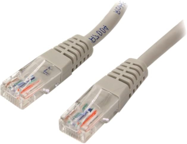 StarTech.com Cat5e Ethernet Cable - 7 ft Gray Patch Cable - Molded Short - Image 3