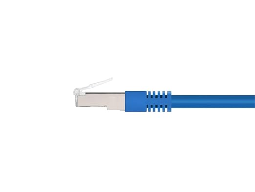 Monoprice Cat6A 5ft Blue Patch Cable Double Shielded 26AWG 10G Pure Bare Copper - Image 2