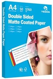 Picture Double sided matte all Inkjet printer Photo Paper 8.3"x11.7" A4 Size 100 sheets weight 120gsm