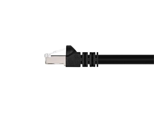 Monoprice Cat6A 30ft Black Patch Cable Double Shielded 26AWG 10G Pure Bare - Image 2