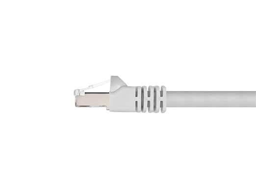 Monoprice Cat6A 25ft White Patch Cable Double Shielded 26AWG 10G Pure Bare - Image 2
