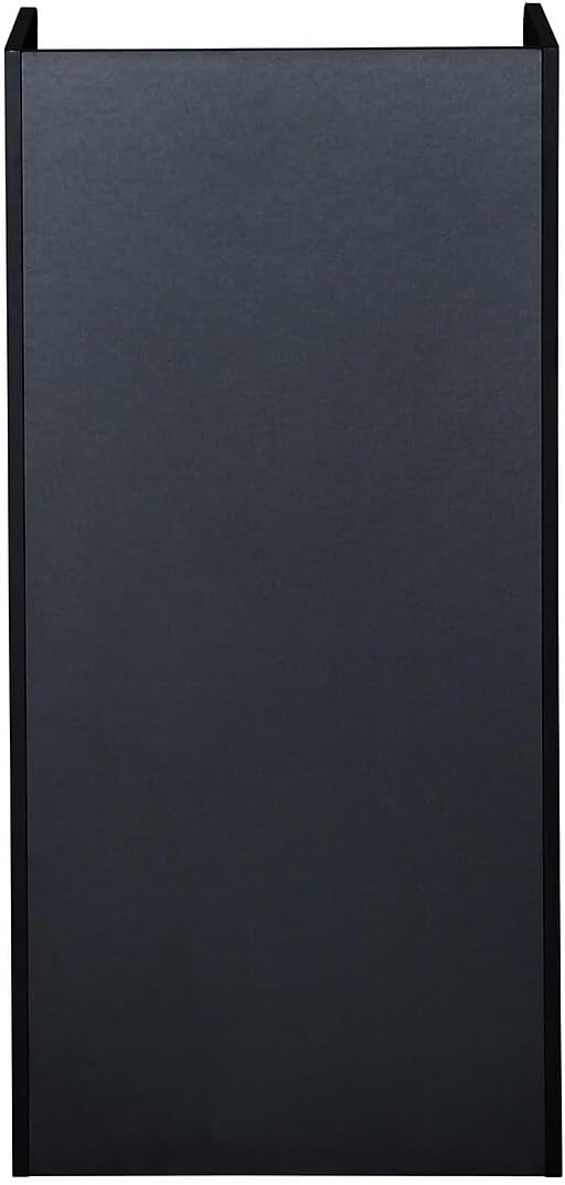 Flash Furniture Sony Laminate Wood Commercial-Grade Trash Receptacle with Tray Top, Wooden Restaurant Trash Can Cabinet and Garbage Receptacle, Black