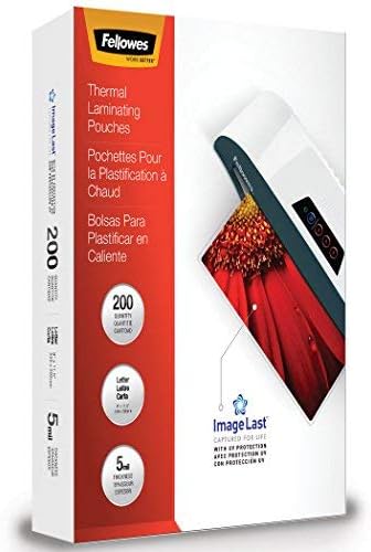 Fellowes ImageLast Laminating Pouches, Letter, 200pk, 5 mil (5245301)