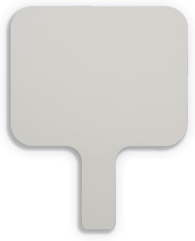 Flipside Products Rectangular Dry Erase Answer Paddles, Auction, Handheld Whiteboard, Handle Response Board, Classroom Dry Erase, Pack of 12