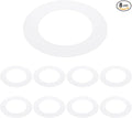 PATIKIL 3.6" ID 5" OD Plastic Trim Ring, Translucent Matte White by PATIKIL